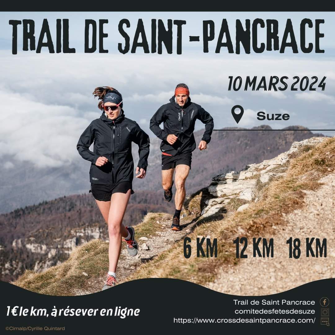 Affiche du Trail Saint Pancrace 2024